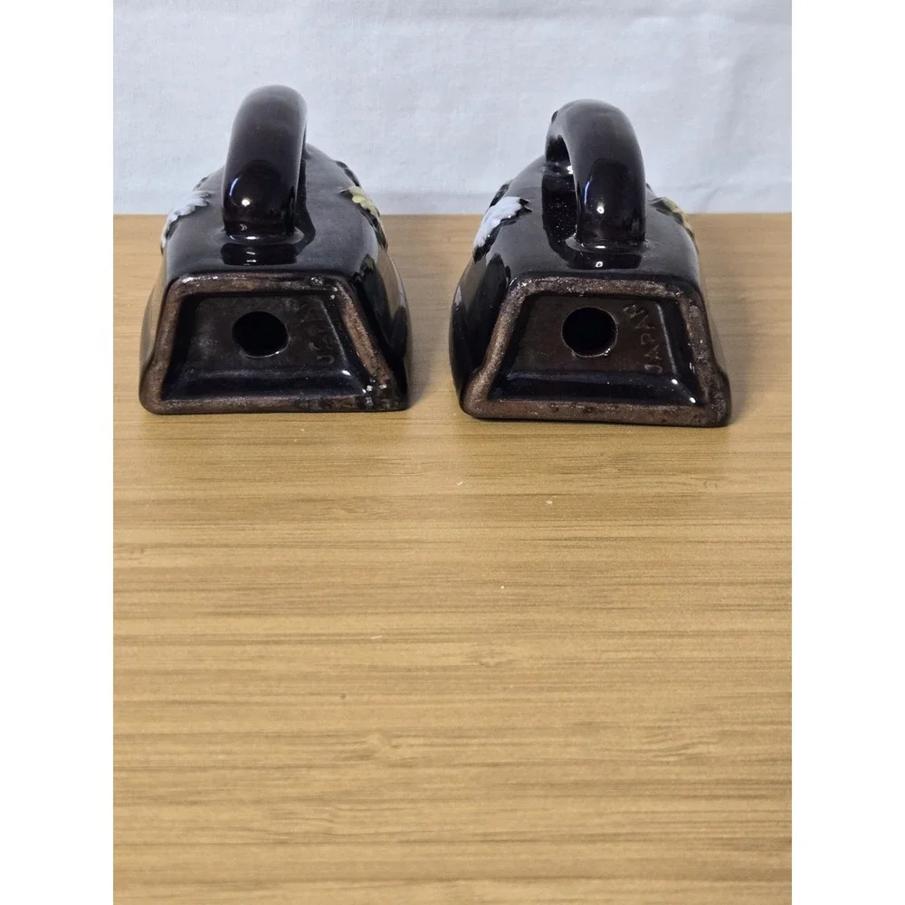 Vintage Pair Of Salt & Pepper Shakers. Some Crazing Noted. See Pictures.